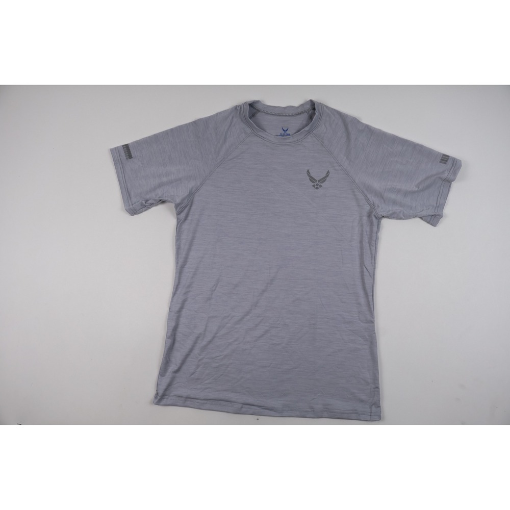 U.S. Air Force PT Shirt Training Top Gray Heathered Medium Mens
